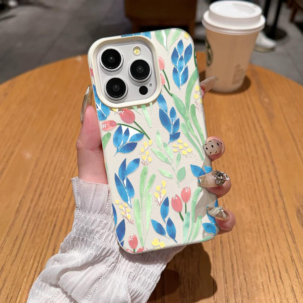 

Magnolia Flower Phone Case For Iphone 17 17E 16E 11 Plus 12 Pro Max 15 13 16 14 Ultra Comfort Grip Shockproof Shell Coque iphone 16 Pro белый
