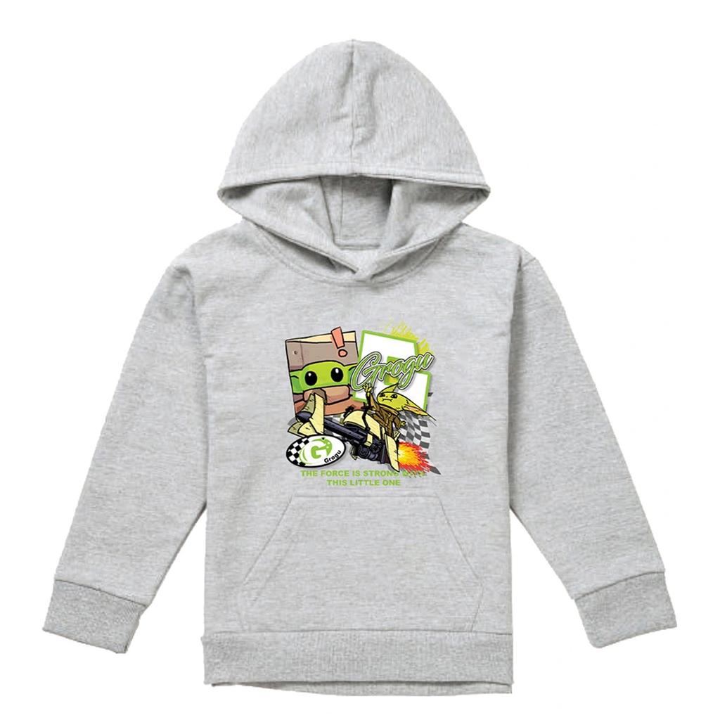 Star Wars The Mandalorian Childrens/Kids Racing Speeder Bike Grogu Heather Hoodie