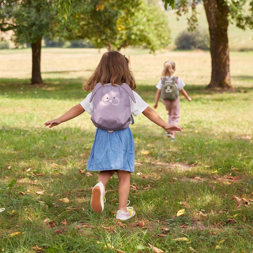 LÄSSIG Kids Backpack for Daycare/Small Children, About Friends, Orange, 24 cm, Lion