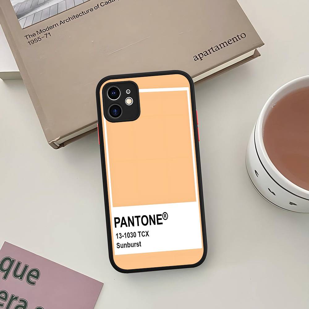 

Pantone Candy Color For IPhone 11 12 13 14 15 16 Pro Max Plus Matte Translucent Phone Cover iphone 15 plus