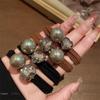 High-Elastic Pearl Hair Ring, New Small-Fragrance Style, Durable Ponytail Rope