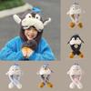 Penguin Baby Hat With Moving Ears Warm Plush Winter Kids Headgear For Children