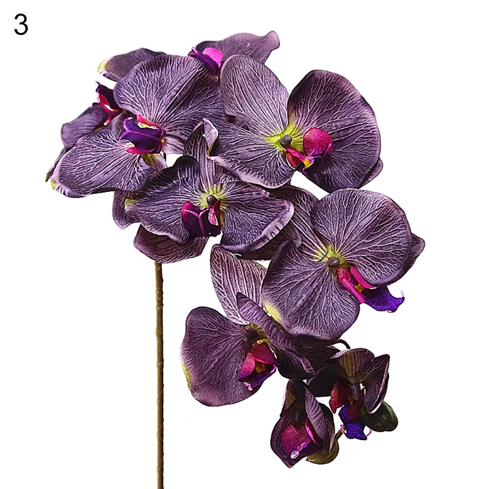 1ks Umělá květina Butterfly Orchid Živá zahrada DIY Party Svatební výzdoba Vánoční ozdoba