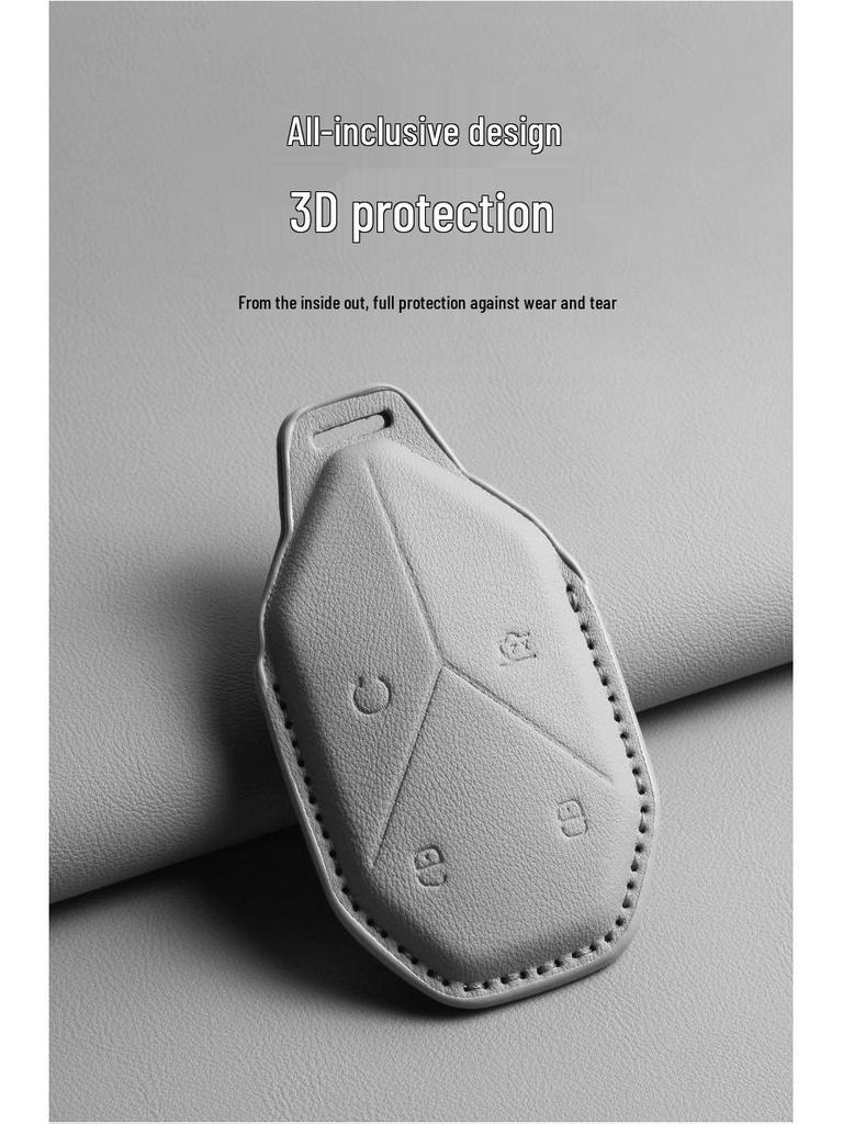Key Cover for BYD Formula Leopard Models: Leopard 5, Leopard 5 Titanium 7, Leopard 8, Leopard 3 Titanium 3 - Original Car Color, Unisex Buckle.
