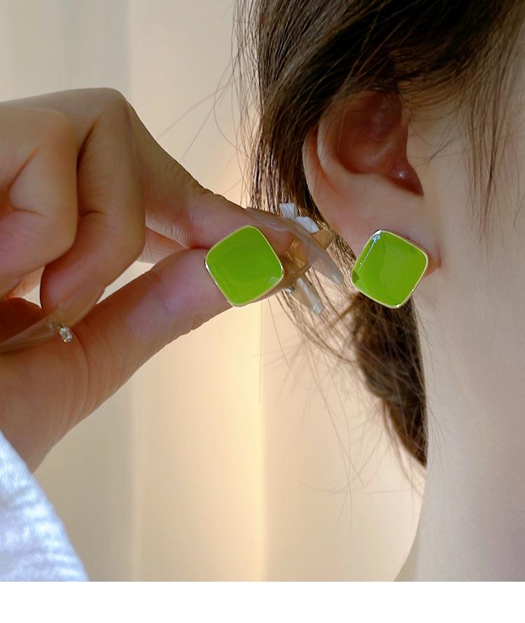 Náušnice s jehlou ze stříbra S925 s kočičím okem a perlou, dlouhé s mašličkou - Retro a všestranný styl pro ženy