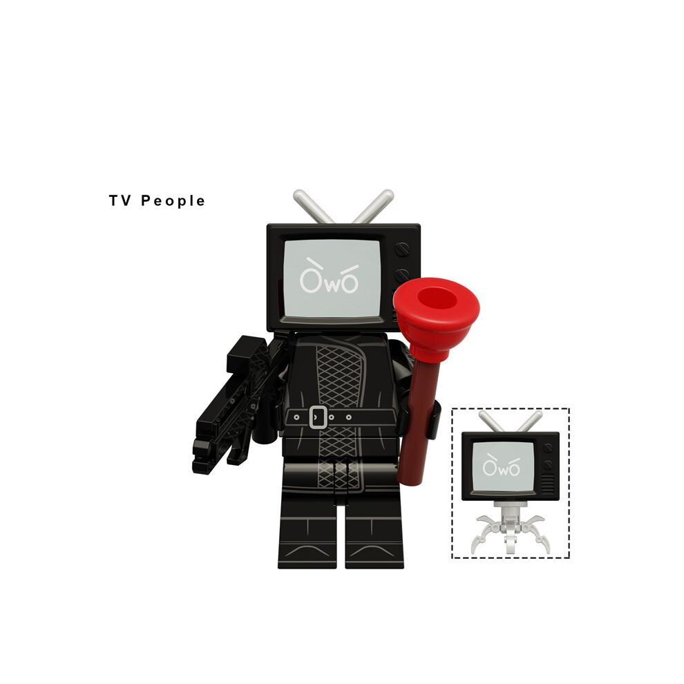 14 Stück Toiletten-Skibidi Bausteine TV-Monitor Kamera DIY Minifiguren Kinderspielzeug Passend für Lego