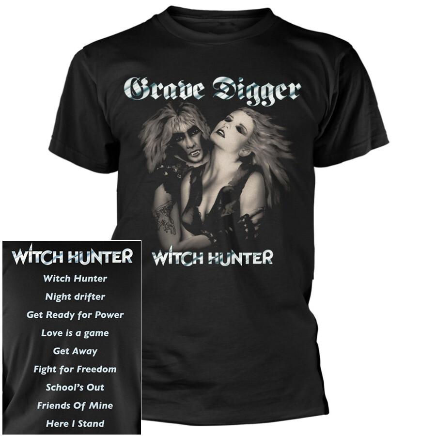 Grave Digger Witch Hunter Shirt S-3XL T-Shirt Heavy Metal Official Band Tshirt S