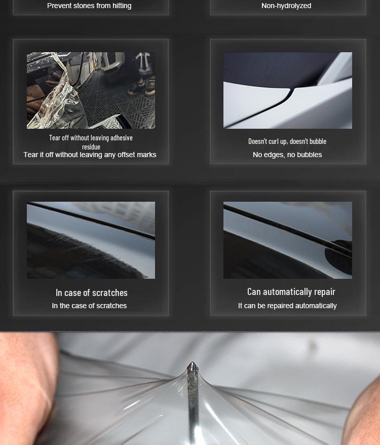 TPU Self-Healing Car Wrap: Invisible, Scratch-Resistant, High Anti-Fouling Paint Protection Film.