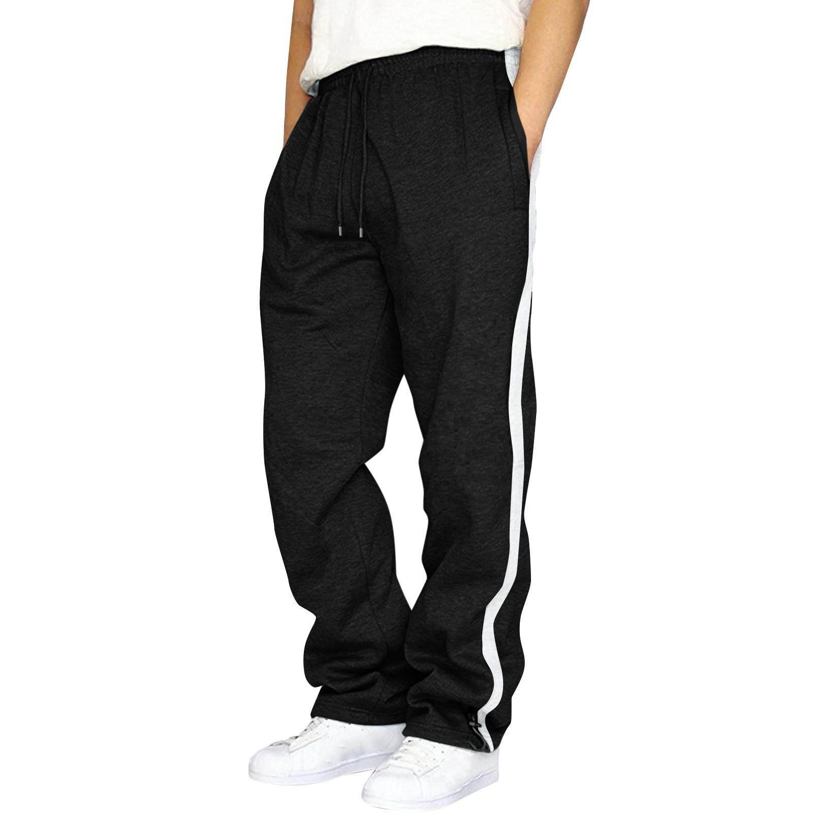 Pants For Men, Men s Cargo Sweatpants Casual Joggers Athletic Pants Cotton Loose Stretch Baggy Sweatpants S
