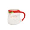 1PC Christmas Ceramic Mug 3D Cartoon Santa Claus Snowman Elk Penguin Water Cup Gift Home Decoration