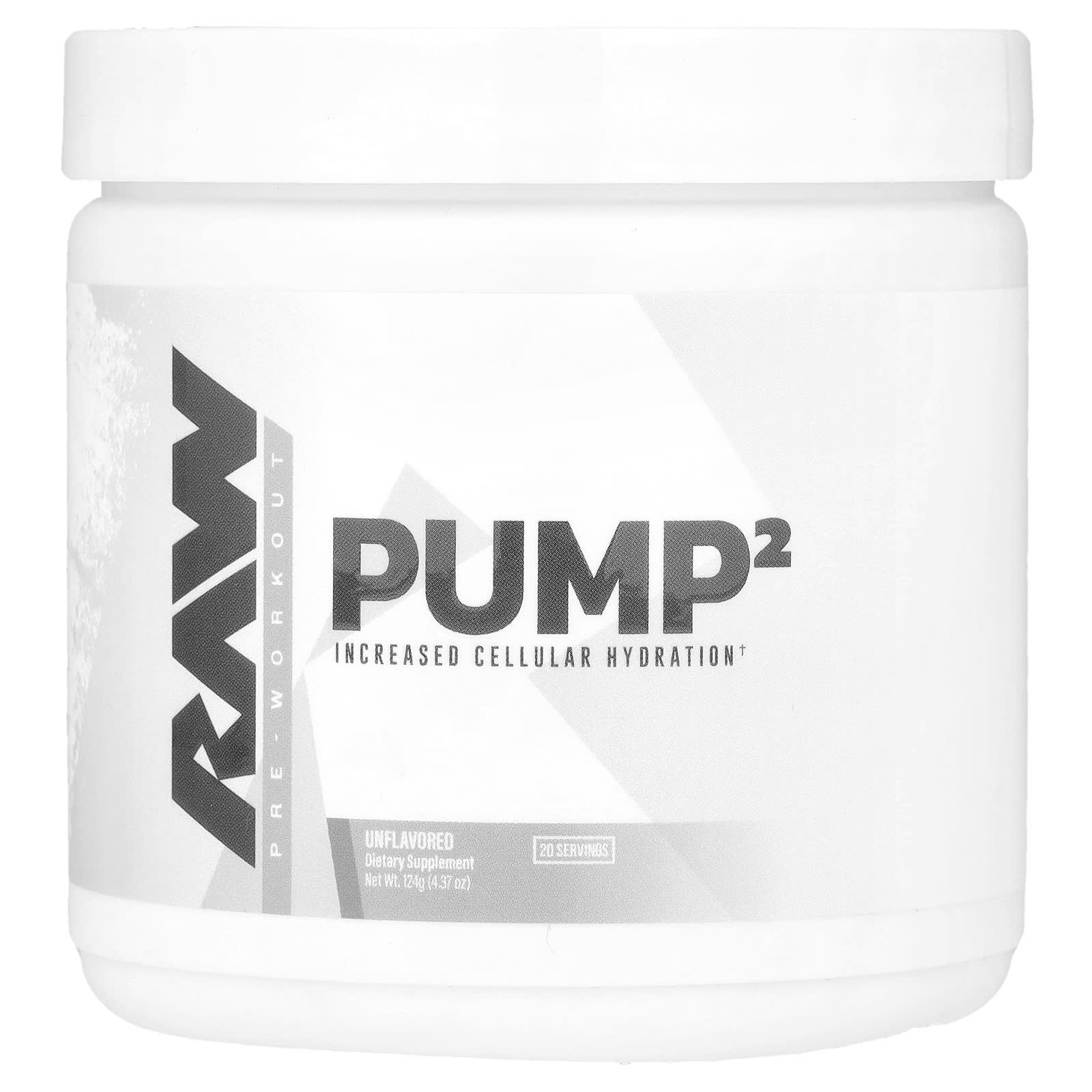 

Pump 2, Pre-Workout, Unflavored, 124G(4.37Oz)