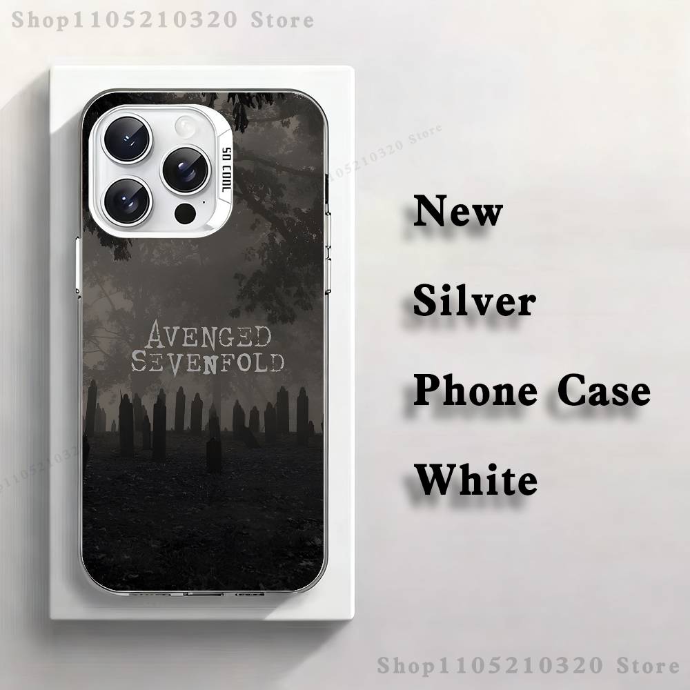 A-Avenged Sevenfold Phone Case For iPhone 17,16,15,14,13,12,11,Mini,Pro,E,MAX White Matte Silicone Whtie Cover