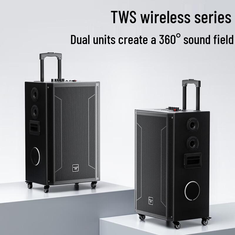 Newmine N539 15-inch Portable Bluetooth Trolley Speaker (CN Version)