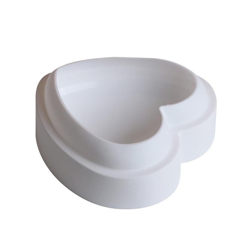 1 Pc White Big Love Mousse Silicone Cake Mold, Baking DIY Chocolate French Dessert Mold Fondant Tool