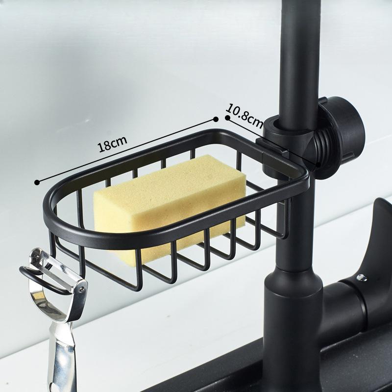 Non perforated soap box Kitchen faucet soap net drain storage artifact bathroom shower bar shelf