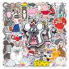 50 Mouse Personality Cartoon Animal Children's Gum Decorative Water Cup Suitcase Skateboard Graffiti Stickers