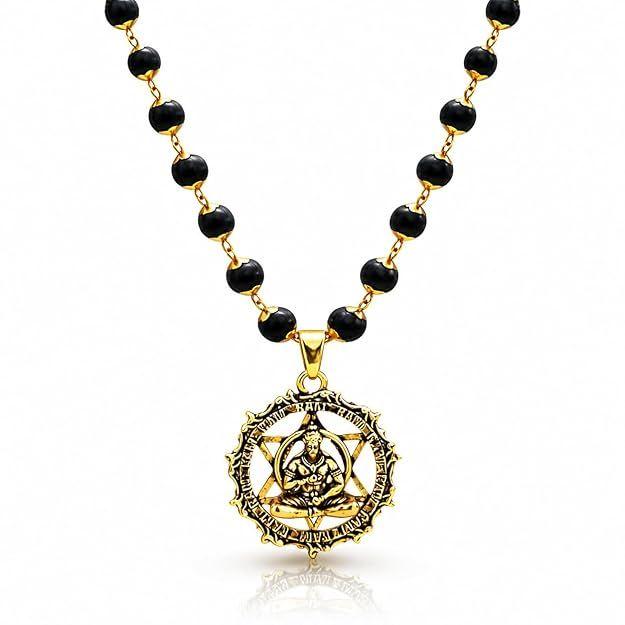 Gold Plated Karungali Necklace | Authentic Karungali Beads | Spiritual Protection & Positivity | Handmade Mala for Men & Women