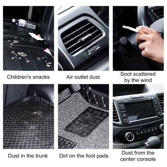 Car Vacuum Cleaner with Strong Suction Wireless Handheld Vacuum Washable Filter Screen USB Charging Cleaner for Car Sofa