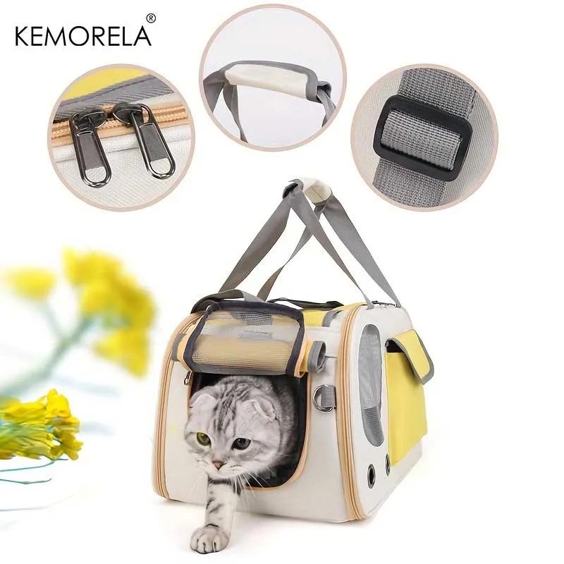 1Pcs Portable Pet Carrier Cat Bag For Cats And Dogs Ideal For Travel And Outdoor Activities Suitable For Cats And Small Dogs