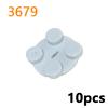 Building Blocks Technology Accessories Turntable 2x2 Plate Base 3680 Turntable 2x2 Plate Top 3679 MOC Parts Bricks Toys for Kids