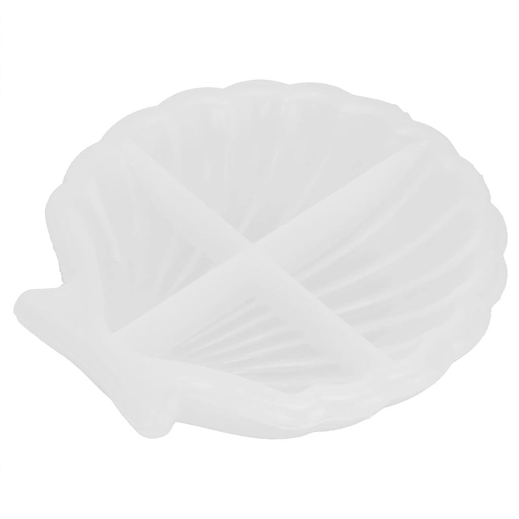 Shell Jewelry Tray Resin Mold, DIY Tray Resin Silicone Seashell Silicone Storage Plate Easy to Demold Seashell Storage Plate Silicone for DIY Crafts
