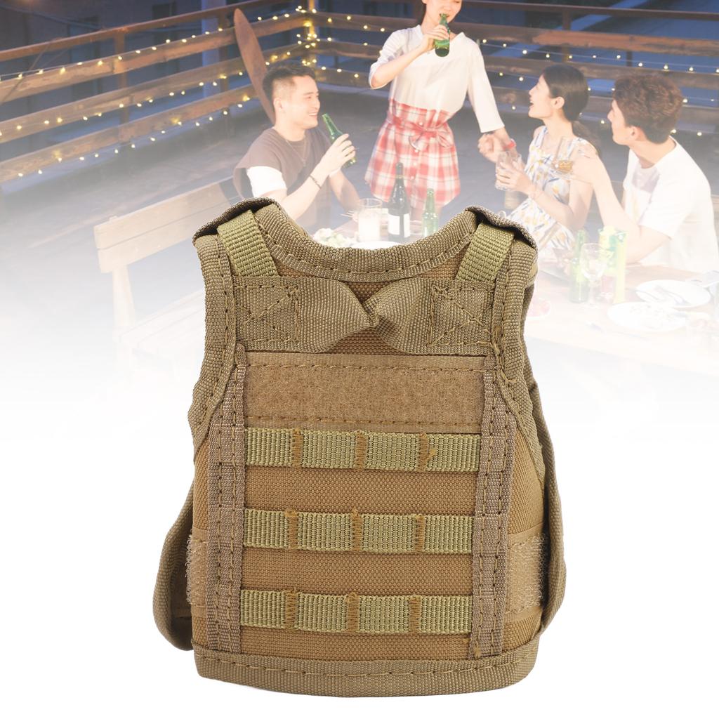 Beer Vest Nylon Beverage Cooler Holder Bottle Sleeve Jacket for Beer Decoration