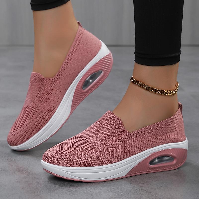 Summer Shoes Children's Thick Soled Oversized Fly Woven Casual Shoes Lazy Women's Shoes