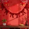 Bows For Christmas Velvet Ornament Party Decorations Christmas Velvet Bow Garland For Doors Entryways Walls Mantle Stair Fences