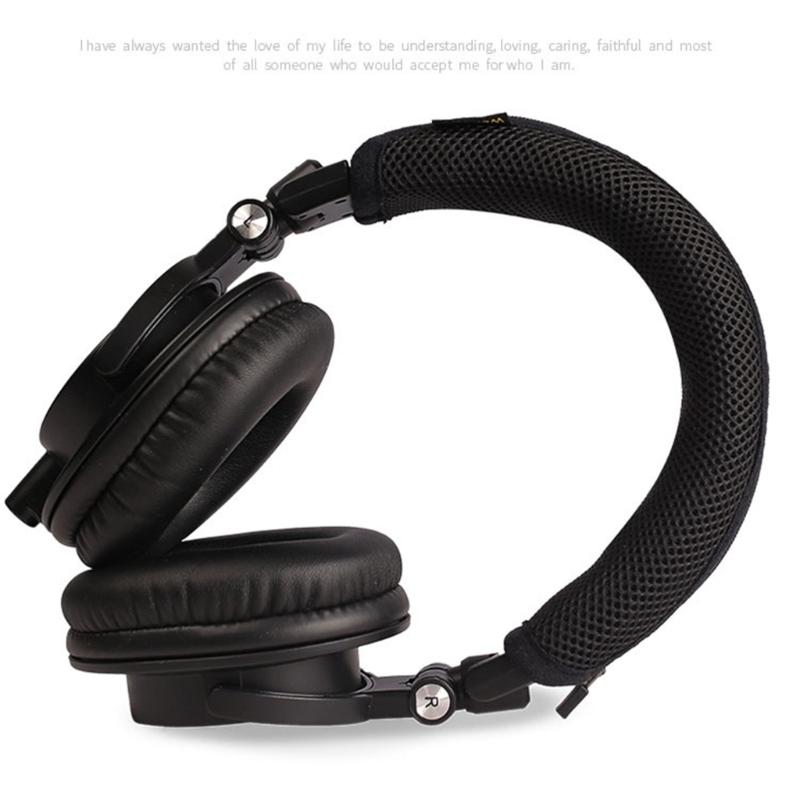 Breathable Headband Cover for ATH M50X Headphones Headbeam Sleeve Prevent Wear and Tear Improve Wearing Experience
