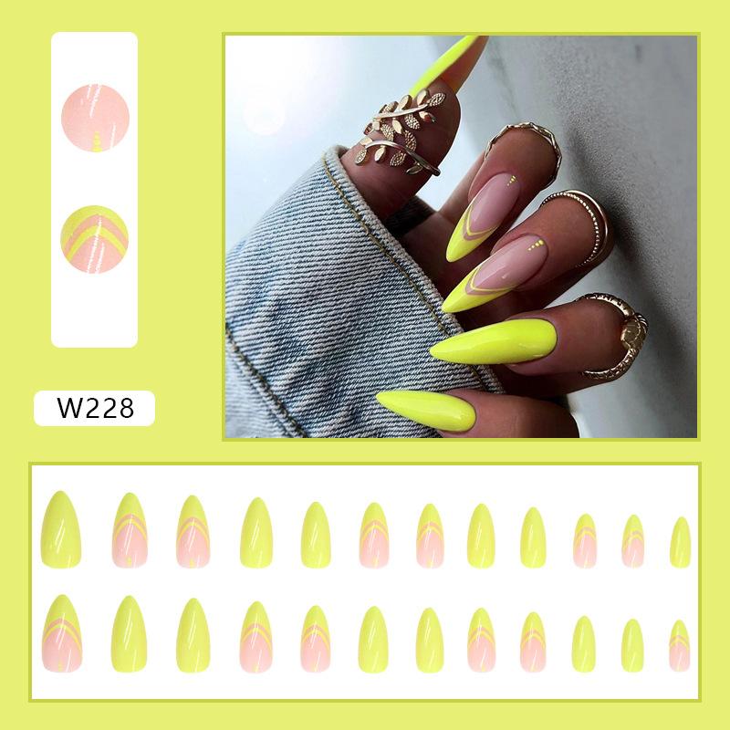 Wear Armor 24 Pieces Combination 00 Nail Art Pieces European and American Style Press On Nails