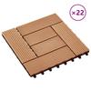 Terrace Tiles 22 Pcs 30 X 30 Cm 2 M² WPC Teak
