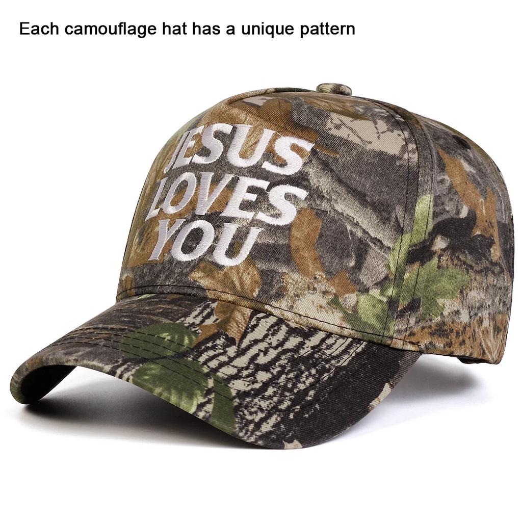 Baseball Stitching Embroidered You Loves Jesus Neutral Gender Women Men For Caps Spring And Autumn Outdoor Adjustable Casual Hats Sunscreen Hat