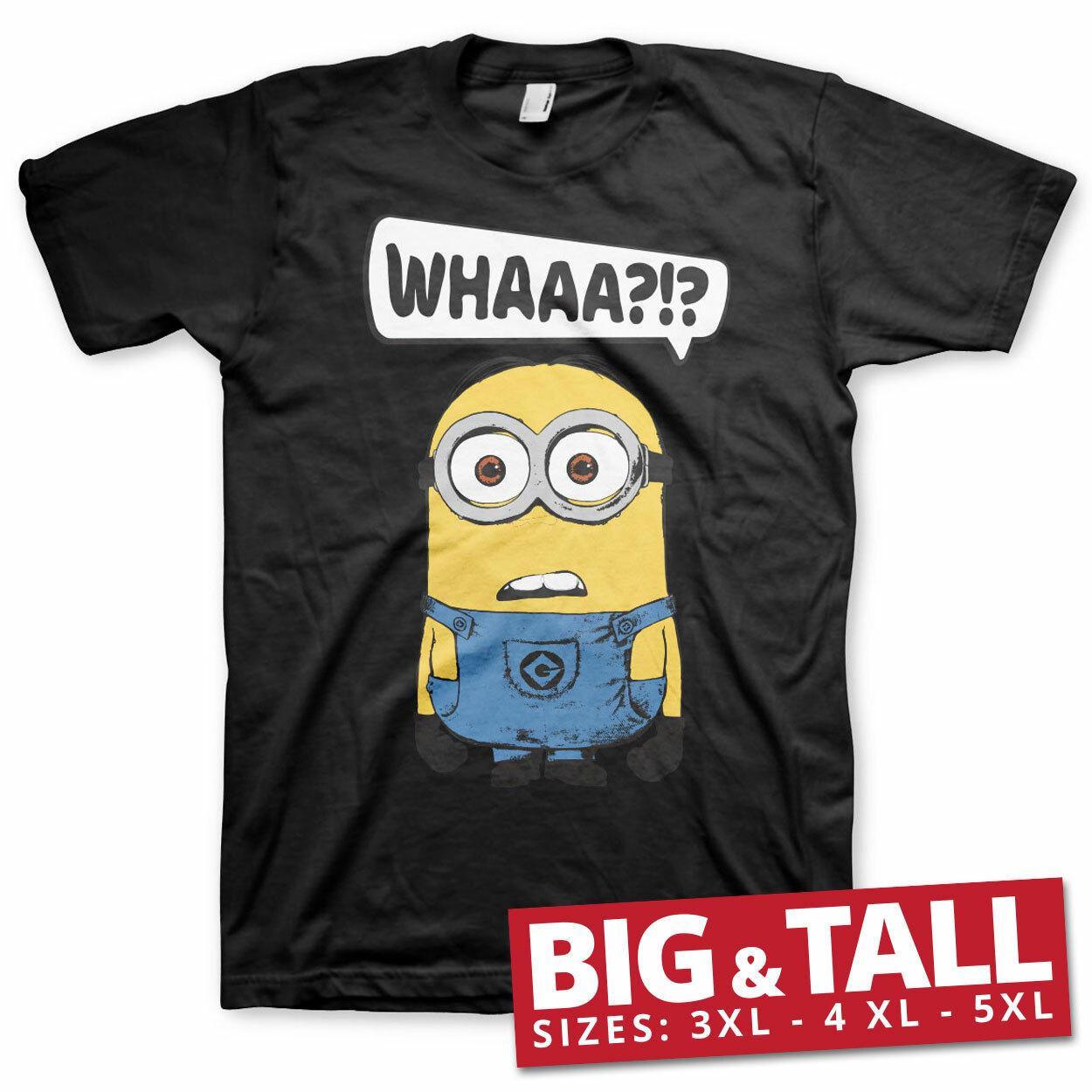 Officially Licensed Minions Whaaa! BIG TALL 3XL 4XL 5XL Men s T-Shirt S