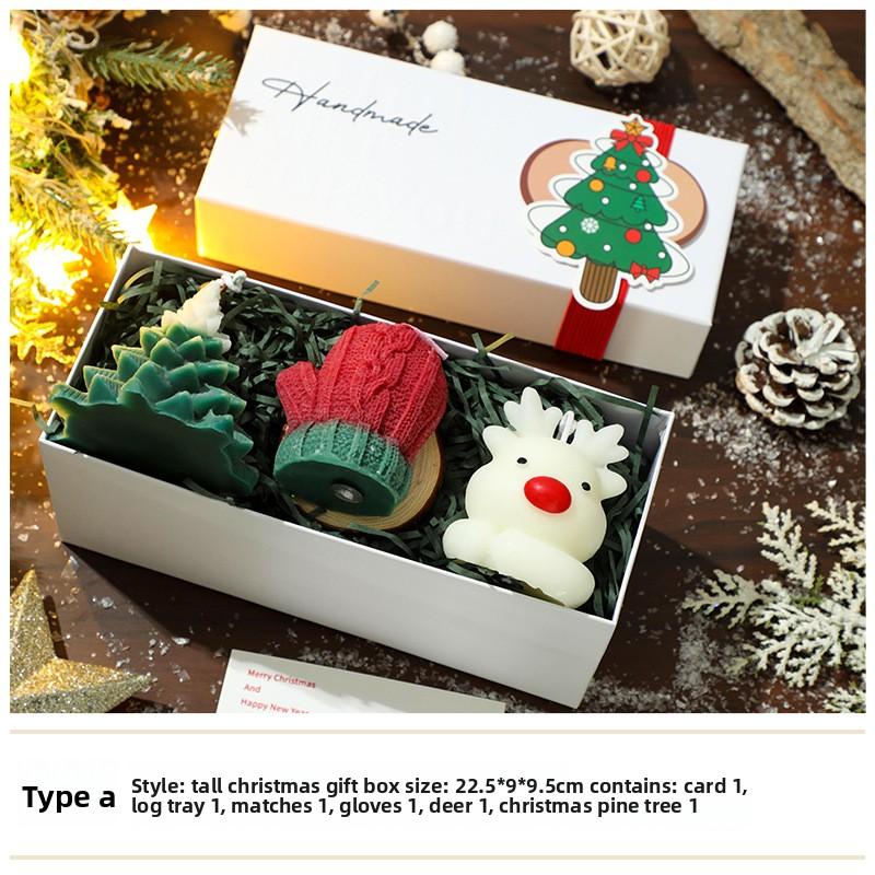 Christmas Scented Candle Gift Box Set, Atmosphere, Home Handcrafted Scented Ornaments, Christmas Gifts