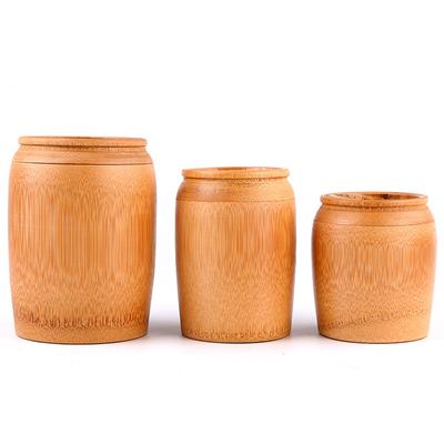 Boîte à thé en bambou, tube en bambou, boîte d'emballage pour thé blanc, boîte de rangement en bois