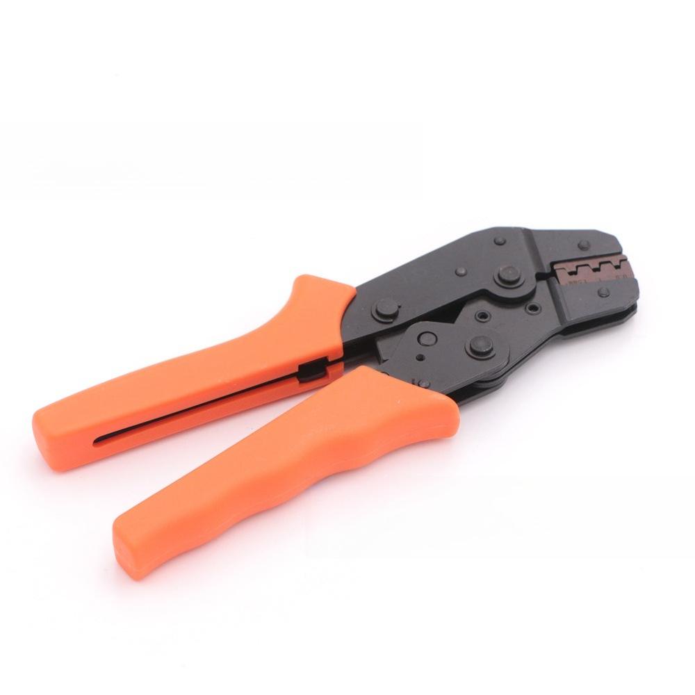 SN-48B Ratchet Crimping Pliers Red Blue Handle Multi Functional Wire Terminal Crimper for 18-28AWG Male Female Spade Pins