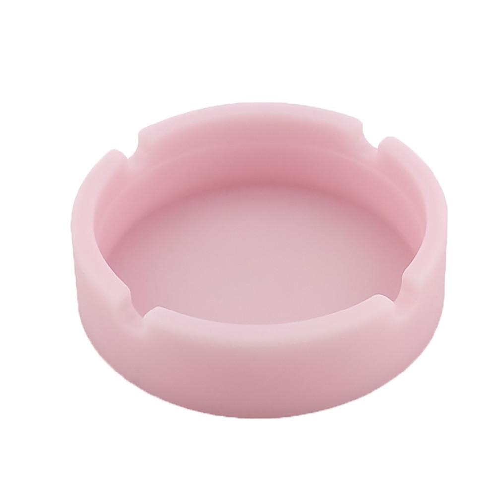 Luminous Silicone Rubber High Temperature Heat Resistant Round Design Ashtray