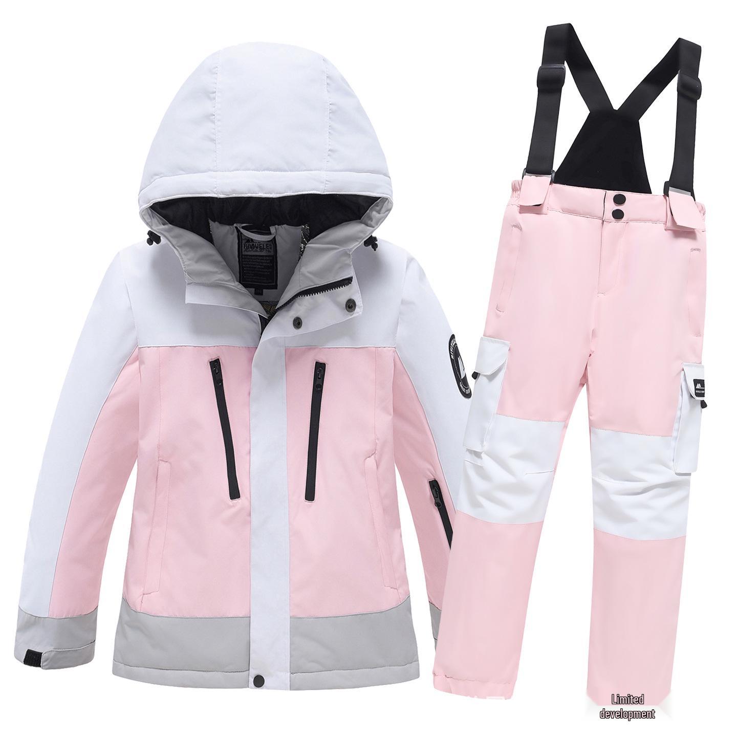 Kids` Windproof Waterproof Ski Suit: Warm