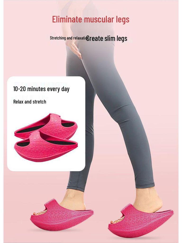 Spot Rocking EVA Plus-Size Sport Yoga Slippers: Stretching & Abdominal Support Shoes
