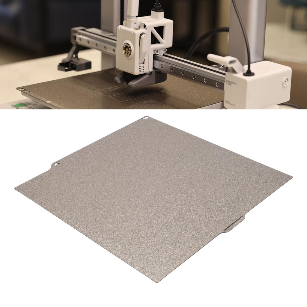 3D Printer PEI Build Plate Fit for     Carbon 2 Sided Textured   Flexible Removable Heated Bed Printing Mat Sheet Gold 260 X 271mm