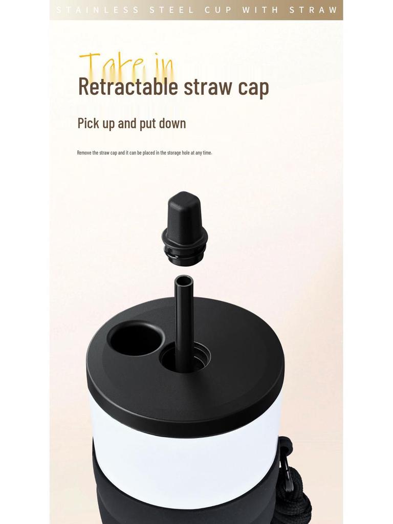 Ice King 316 Stainless Steel Insulated Women's Straw Cup - Large Capacity