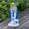Spiritual Resins Solar Holy Mother Figurine with LED Light Home Garden Ornament top sale