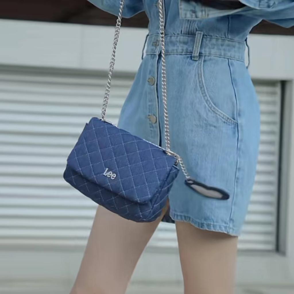 New Lee PU Shoulder Bag, Crossbody Bag Regular Women's Denim Blue LE230048M-503