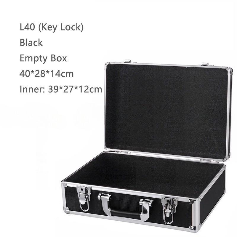 Handheld Tool Box with Lock Portable Aluminum Carry Case Password Safety Equipment Instrument Storage Travel