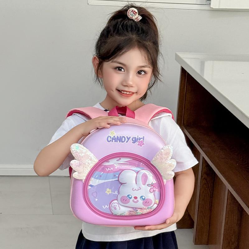 Childrens Cartoon Bunny Backpack With Eva Material For Kindergarten Girls