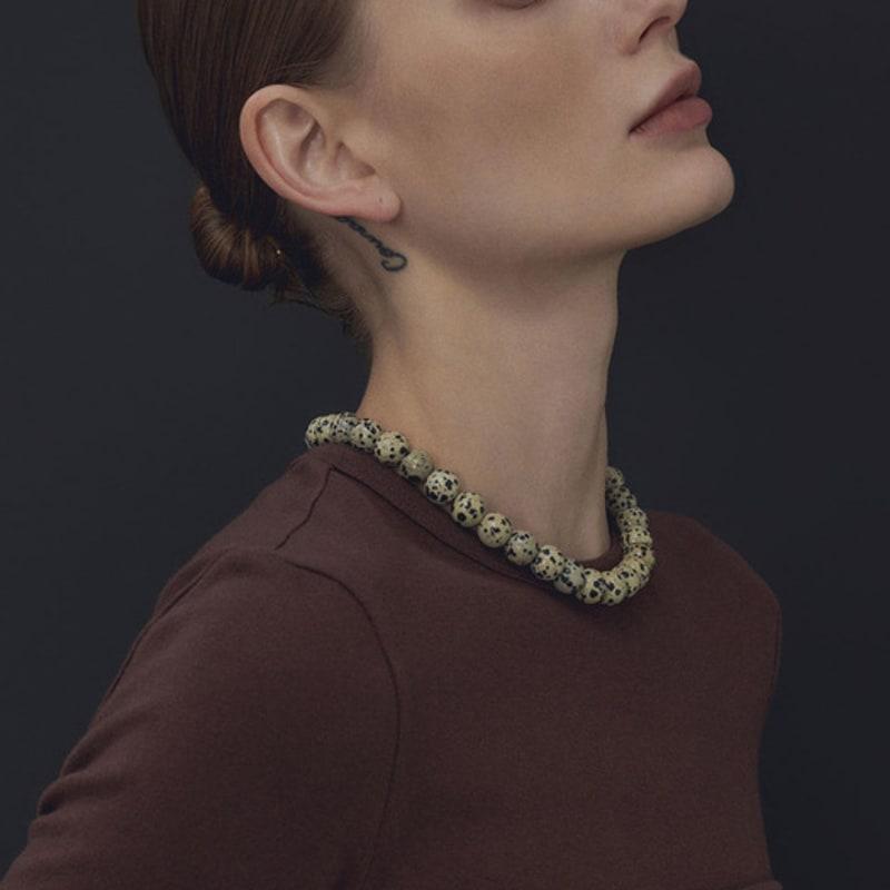 viollina Dalmatian Necklace_10mm