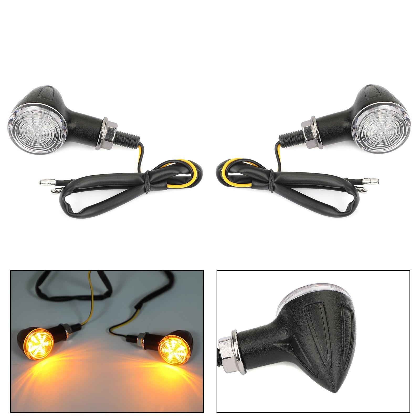 

Universal Small Bullet Motorcycle Turn Signal Blinker Indicator Lights BLKC