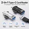 10Gbps Type-C Card Reader USB 3.2 for Micro SD Reader Portable USB Card Reader Camera Drones