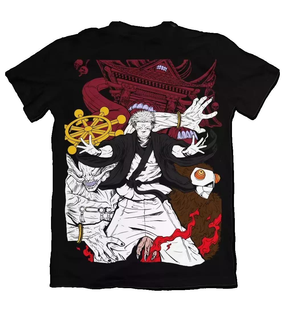 

2026 Summer New Jujutsu Kaisen Anime Peripheral Clothes Classic Comic TShirt Short Sleeve Crew Neck Unisexs and Womens 4XL