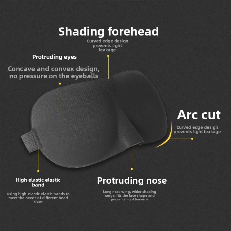 3D Sleep Mask With Soft Breathable Material Zero Pressure Eye Cover For Men And Women Ideal For Night Use And Deep Relaxation